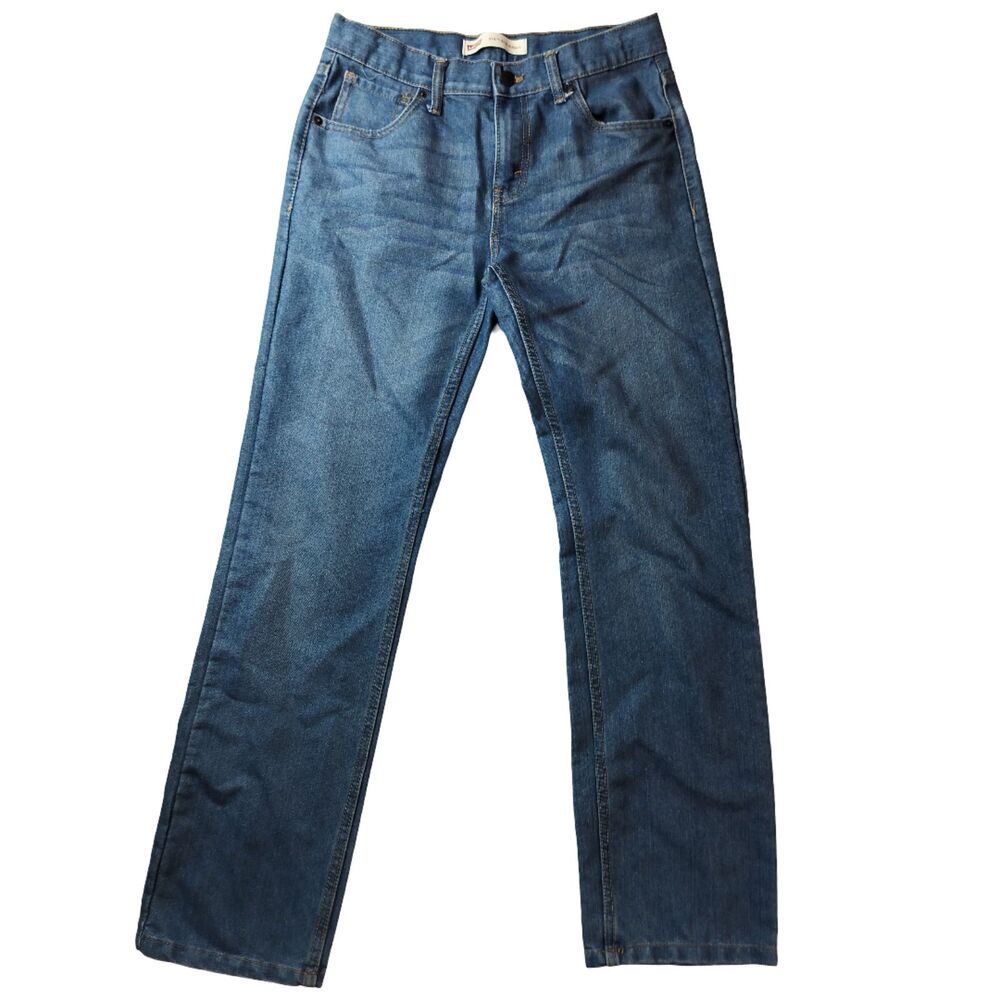 Boy's Levi's 514 Classic Straight Leg Medium Wash Blue Jeans Size 18 (29"x31")